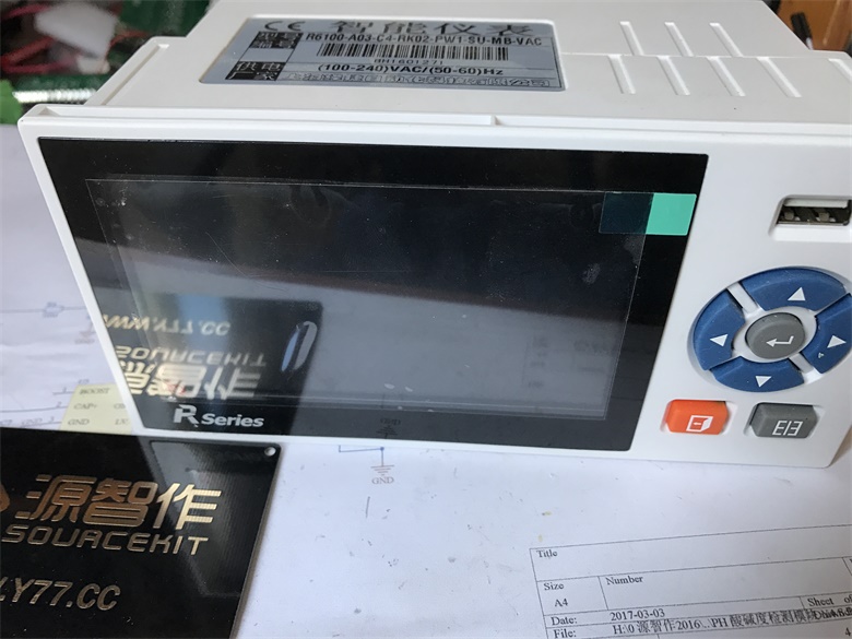 拆解拆机 无纸记录仪 温度记录仪 压力电流 电压电量记录仪 液晶显示