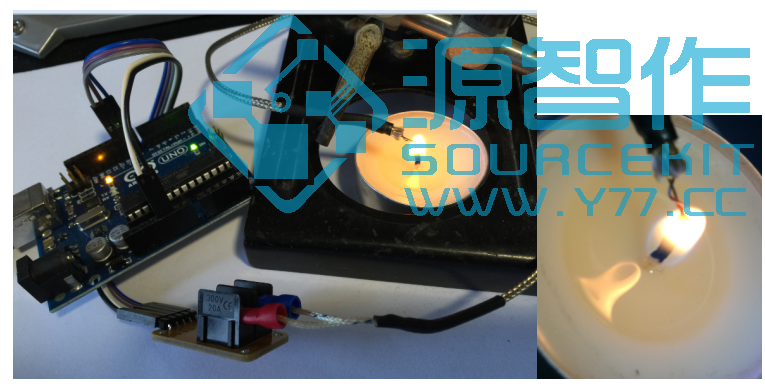 ARDUINO 测量800度 1千度高温 K型 热电偶测温 串口显示温度 也可液晶显示